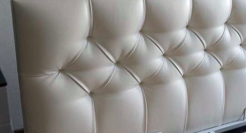 Перетяжка кровати с мягким изголовьем. Петрово-Дальнее