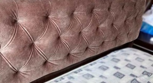 Перетяжка спинки кровати. Петрово-Дальнее